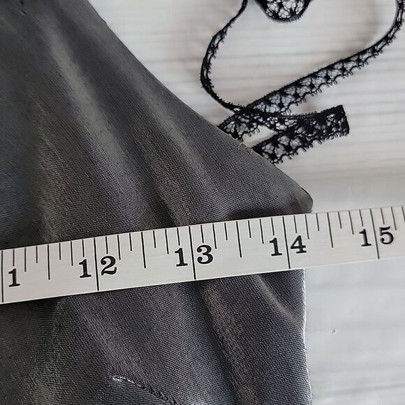 Cachet Silver Grey Slip Maxi Dress Spaghetti Strap Sleeveless Womens Size 4 - Picture 13 of 15